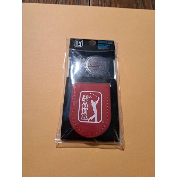 New PGA Tour Tango Red Pocket Clip with Ball Marker NWT Official Golf Accessory - Picture 1 of 2